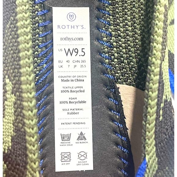 COPY - Rothys the point camuflaje green size 9.5 woman’s flat shoes - Picture 4 of 12